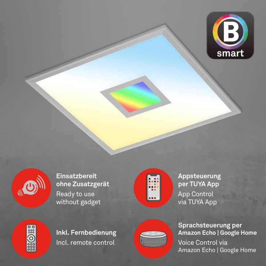 Brilo - LED RGB Plafon ściemnialny CENTRO LED/24W/230V 2700-6500K Wi-Fi Tuya + pilot zdalnego sterowania