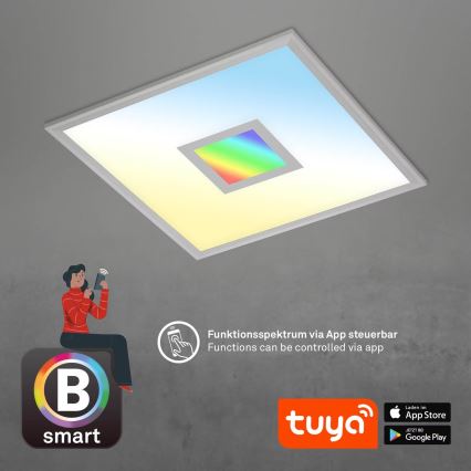 Brilo - LED RGB Plafon ściemnialny CENTRO LED/24W/230V 2700-6500K Wi-Fi Tuya + pilot zdalnego sterowania
