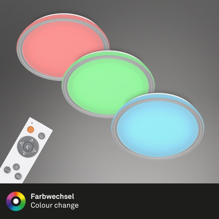 Brilo - LED RGB Ściemnialna lampa sufitowa LED/40W/230V 3000-6500K + pilot zdalnego sterowania