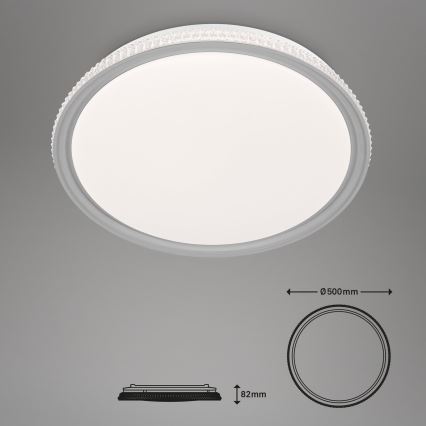Brilo - LED RGB Ściemnialna lampa sufitowa LED/40W/230V 3000-6500K + pilot zdalnego sterowania
