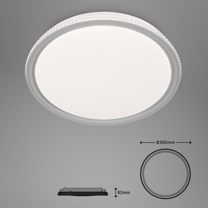 Brilo - LED RGB Ściemnialna lampa sufitowa LED/40W/230V 3000-6500K + pilot zdalnego sterowania