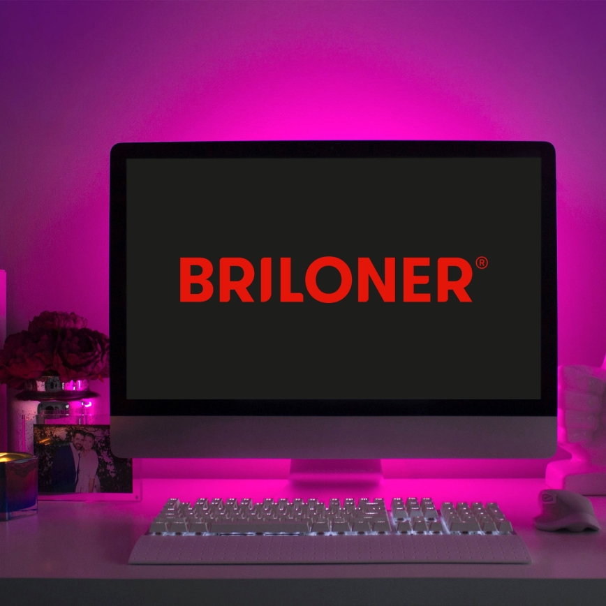 Brilo - LED RGB Ściemnialna taśma 6,5m LED/18W/230V Wi-Fi Tuya + pilot zdalnego sterowania