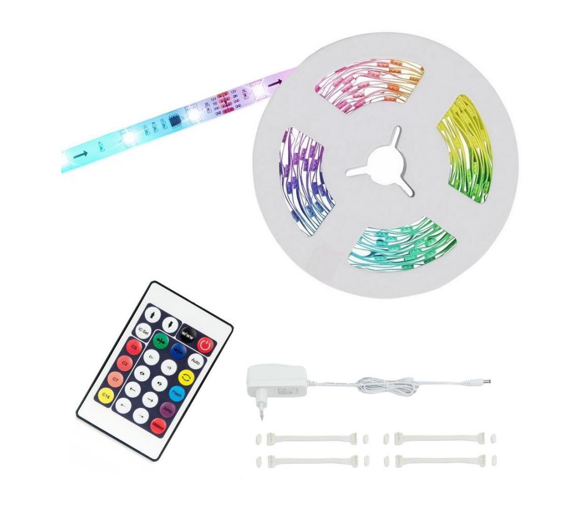 Brilo - LED RGB Ściemnialna taśma 6,5m LED/24W/230V + pilot