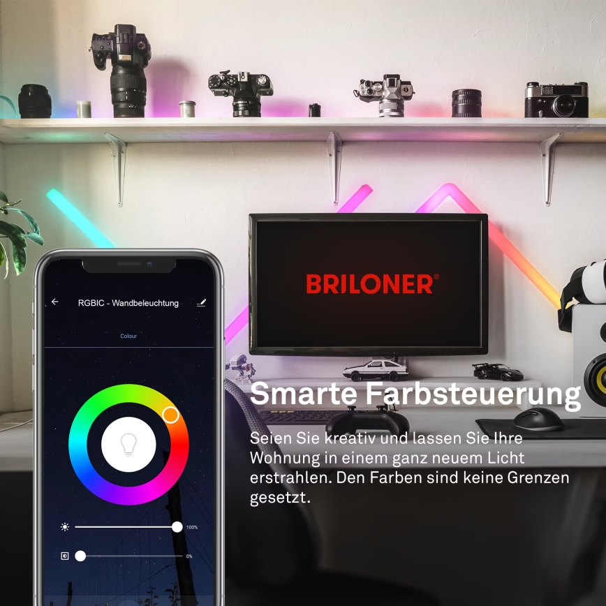 Brilo - LED RGBIC Oświetlenie ściemnialne szynowe Smart LED/24W/230V Wi-Fi Tuya