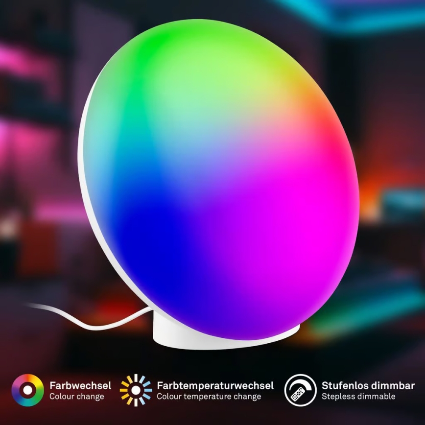Brilo - Ładowalna ściemnialna lampka stołowa LED RGBIC TARA LED/6W/5V 3000-6500K Wi-Fi Tuya + pilot zdalnego sterowania