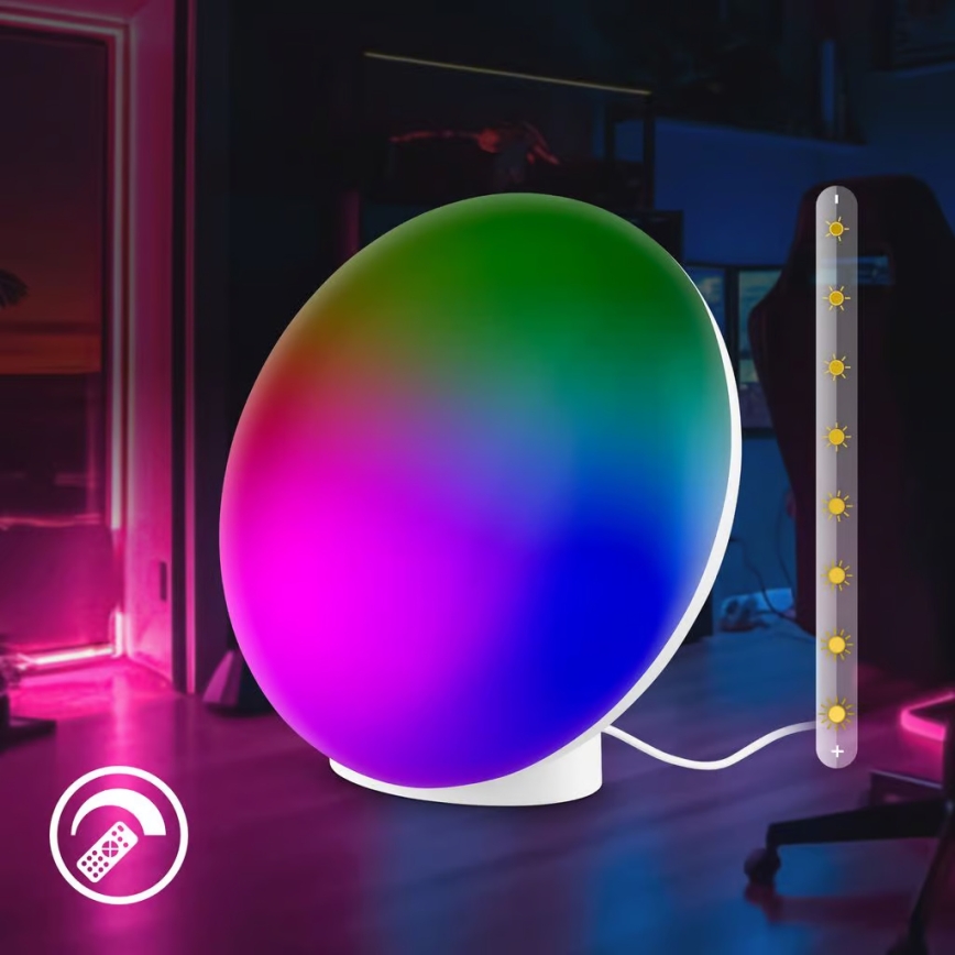 Brilo - Ładowalna ściemnialna lampka stołowa LED RGBIC TARA LED/6W/5V 3000-6500K Wi-Fi Tuya + pilot zdalnego sterowania
