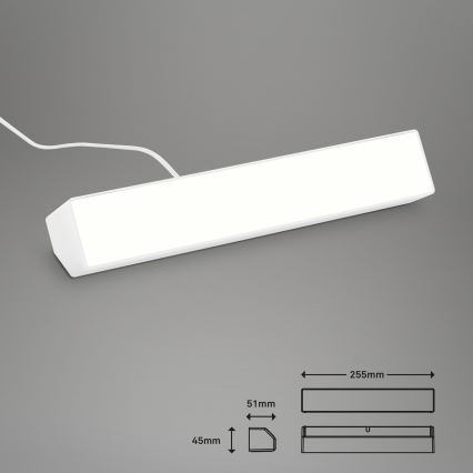 Brilo - LED RGBW Lampa ściemnialna stołowa LED/9W/230V 3000-6500K Wi-Fi Tuya + pilot zdalnego sterowania