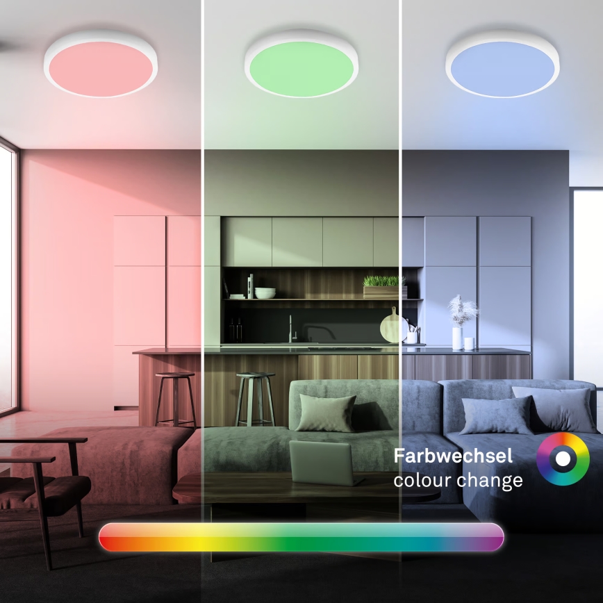 Brilo - LED RGBW oprawa sufitowa z funkcją ściemniania LED/20W/230V 2200-6500K Wi-Fi Tuya śr. 27 cm