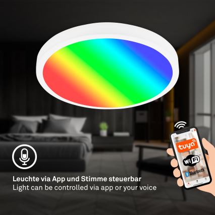 Brilo - LED RGBW oprawa sufitowa z funkcją ściemniania LED/20W/230V 2200-6500K Wi-Fi Tuya śr. 27 cm