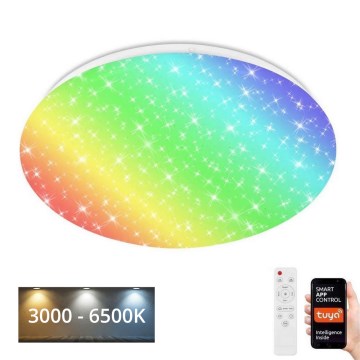 Brilo - LED RGBW Ściemnialne oświetlenie łazienkowe LED/19W/230V 3000-6500K IP44 Wi-Fi Tuya + pilot zdalnego sterowania