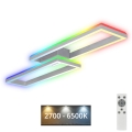 Brilo - LED RGBW Żyrandol natynkowy ściemnialny FRAME 2xLED/21W/230V 2700-6500K + pilot zdalnego sterowania