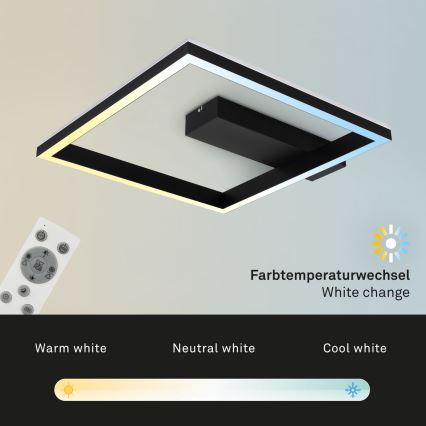 Brilo - LED RGBW Żyrandol natynkowy ściemnialny FRAME LED/18W/230V 2700-6500K + pilot zdalnego sterowania