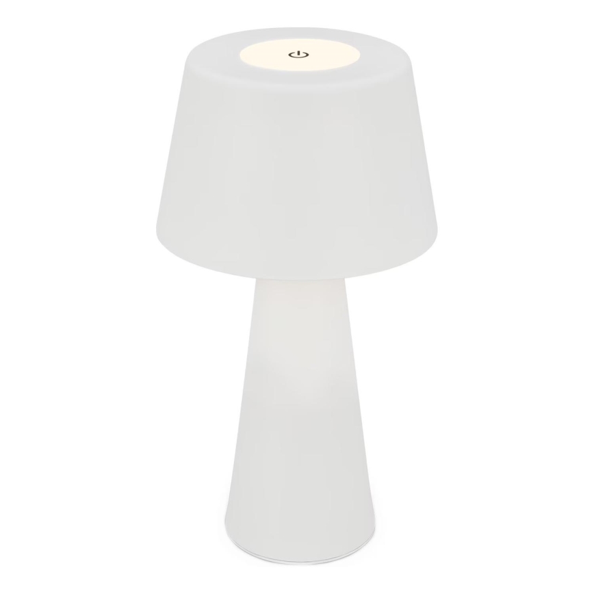 Brilo - LED Ściemnialna akumulatorowa zewnętrzna lampa stołowa LED/3,5W/5V IP44 biała