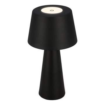 Brilo - LED Ściemnialna akumulatorowa zewnętrzna lampa stołowa LED/3,5W/5V IP44 czarna