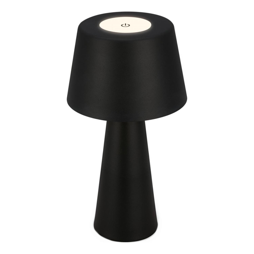 Brilo - LED Ściemnialna akumulatorowa zewnętrzna lampa stołowa LED/3,5W/5V IP44 czarna