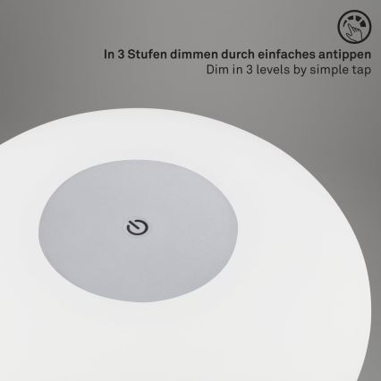 Brilo - LED ściemnialna, ładowalna zewnętrzna lampa stołowa OLANA LED/3W/5V IP44