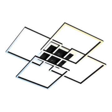 Brilo - LED ściemnialna oprawa sufitowa FRAME LED/50W/230V 2700-6500K 72,4x72,4cm czarna Wi-Fi Tuya + pilot zdalnego sterowania