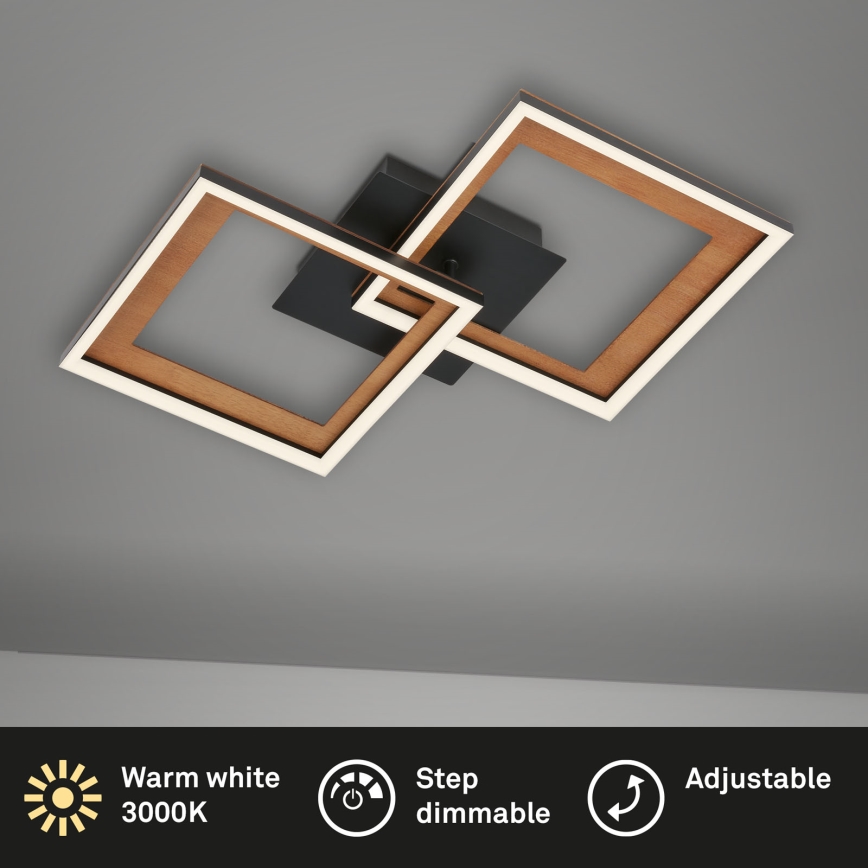 Brilo - LED Ściemnialny żyrandol natynkowy FRAME 2xLED/11W/230V
