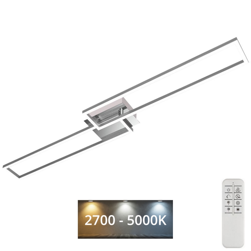 Brilo - LED Ściemnialny żyrandol natynkowy FRAME 2xLED/20W/230V 2700-5000K + pilot zdalnego sterowania