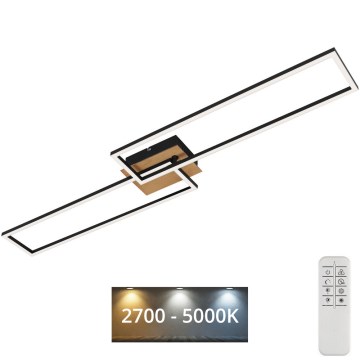 Brilo - LED Ściemnialny żyrandol natynkowy FRAME 2xLED/20W/230V 2700-5000K + pilot zdalnego sterowania