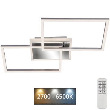 Brilo - LED Ściemnialny żyrandol natynkowy FRAME 2xLED/20W/230V 2700-6500K + pilot zdalnego sterowania