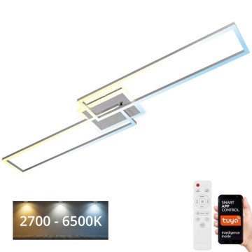 Brilo - LED Ściemnialny żyrandol natynkowy FRAME 2xLED/20W/230V 2700-6500K Wi-Fi Tuya + pilot zdalnego sterowania