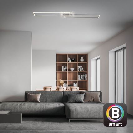 Brilo - LED Ściemnialny żyrandol natynkowy FRAME 2xLED/20W/230V 2700-6500K Wi-Fi Tuya + pilot zdalnego sterowania