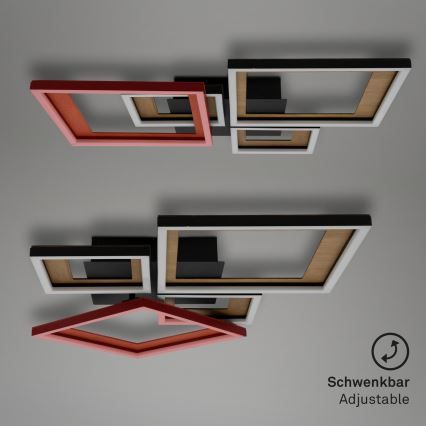 Brilo - LED Ściemnialny żyrandol natynkowy FRAME LED/38W/230V