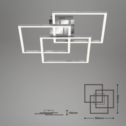 Brilo - LED Ściemnialny żyrandol natynkowy FRAME LED/40W/230V 2700-5000K Wi-Fi Tuya + pilot zdalnego sterowania
