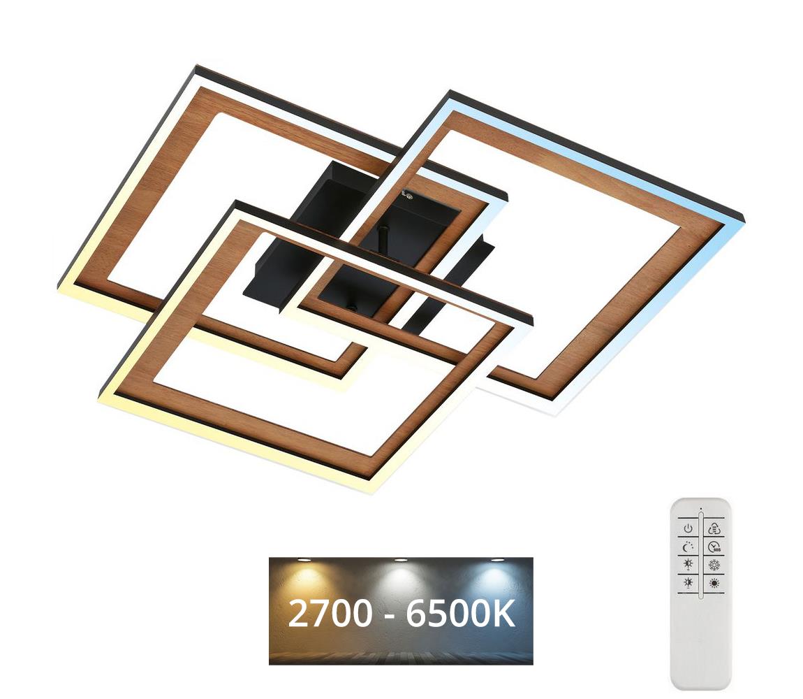 Brilo - LED Ściemnialny żyrandol natynkowy FRAME LED/45W/230V 2700-6500K + pilot