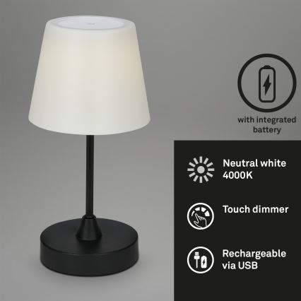 Brilo - LED zewnętrzny ściemnialna akumulatorowa lampa LED/3W/5V IP44 2000 mAh
