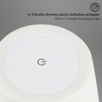 Brilo - LED zewnętrzny ściemnialna akumulatorowa lampa LED/3W/5V IP44 2000 mAh
