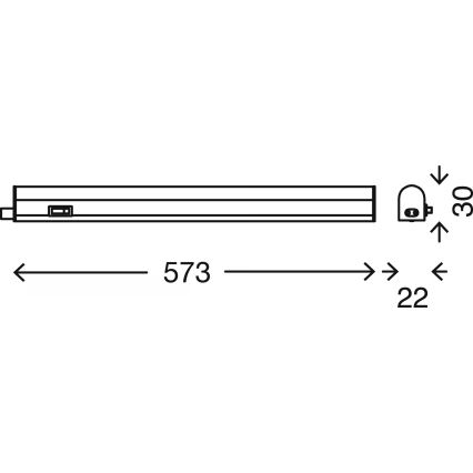 Brilo - Oprawa LED podszafkowa LED/8W/230V 4000K 58,5 cm