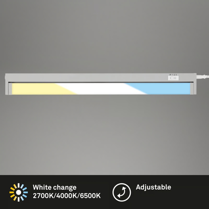 Brilo - oprawa podszafkowa LED/6W/230V 2700/4000/6500K 54,5 cm srebrna