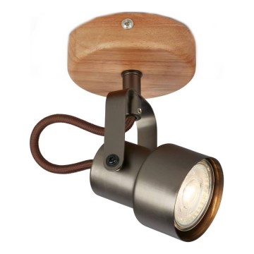 Brilo - Oprawa punktowa LED TAHUN 1xGU10/5W/230V brązowa