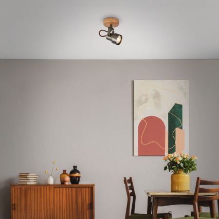 Brilo - Oprawa punktowa LED TAHUN 1xGU10/5W/230V brązowa