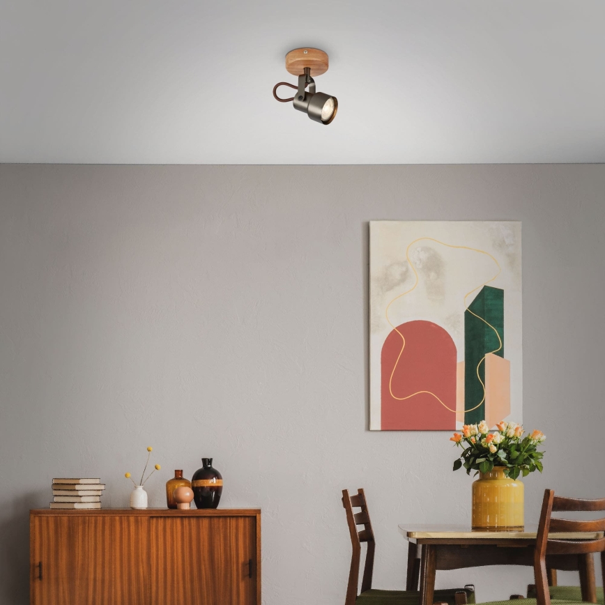 Brilo - Oprawa punktowa LED TAHUN 1xGU10/5W/230V brązowa