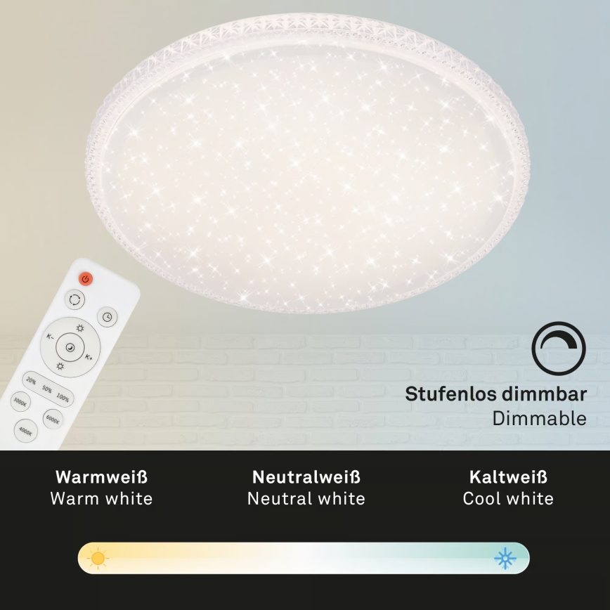 Brilo - Oprawa sufitowa LED/48W/230V śr. 60 cm