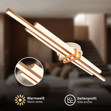 Brilo - Oprawa sufitowa LED TINKA LED/30W/230V 3000K miedziana