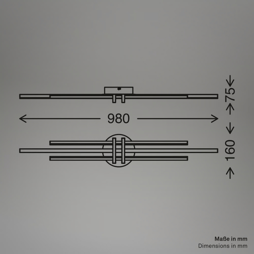 Brilo - Oprawa sufitowa LED TINKA LED/30W/230V 3000K miedziana