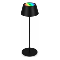 Brilo - RGB LED ściemnialna, ładowalna, dotykowa zewnętrzna lampa stołowa KIKI LED/2,6W/5V IP44 2600 mAh czarna