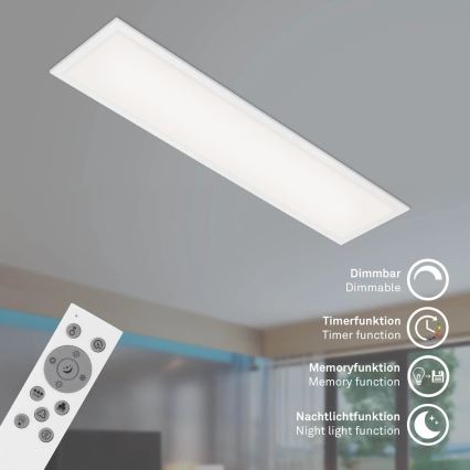 Brilo - Ściemnialna lampa sufitowa RGBW SLIM LED/24W/230V 3000-6500K 100x25 cm + pilot zdalnego sterowania