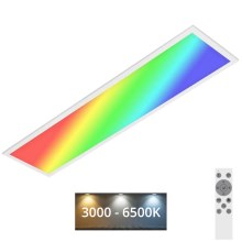 Brilo - Ściemnialna lampa sufitowa RGBW SLIM LED/24W/230V 3000-6500K 100x25 cm + pilot zdalnego sterowania