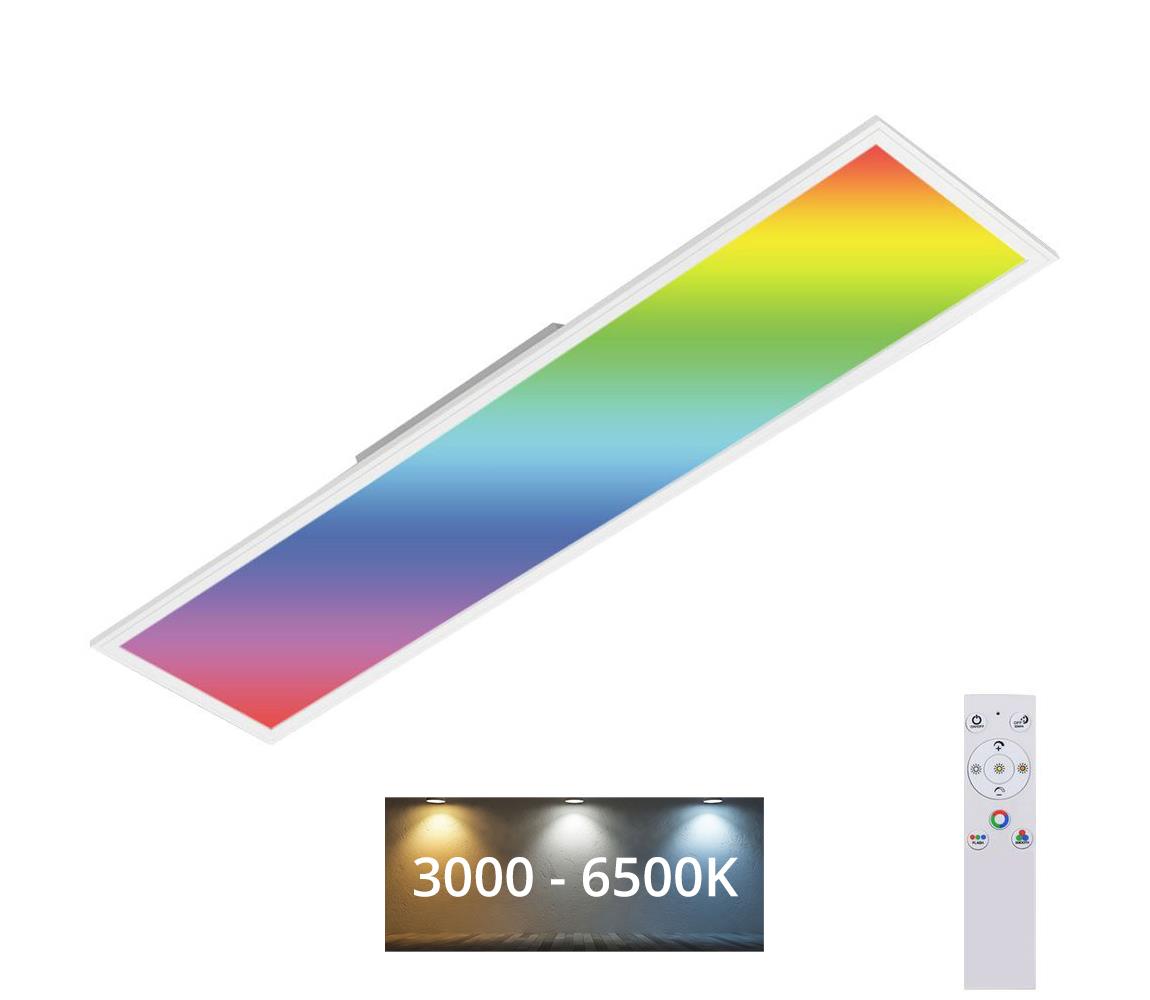 Brilo - Ściemnialna lampa sufitowa RGBW SLIM LED/40W/230V + +pilot