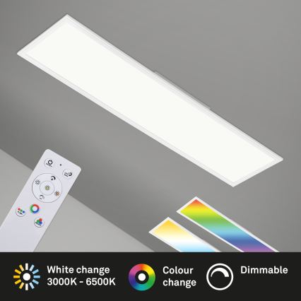 Brilo - Ściemnialna lampa sufitowa RGBW SLIM LED/40W/230V 3000-6500K + Pilot zdalnego sterowania