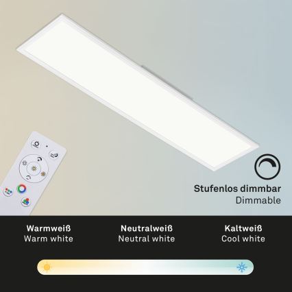 Brilo - Ściemnialna lampa sufitowa RGBW SLIM LED/40W/230V 3000-6500K + Pilot zdalnego sterowania