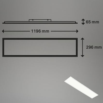 Brilo - Ściemnialna lampa sufitowa RGBW SLIM LED/40W/230V 3000-6500K + Pilot zdalnego sterowania