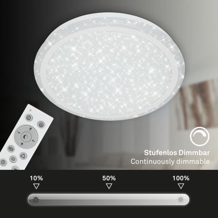 Brilo - Ściemnialna lampa sufitowa RGBW STARRY SKY LED/24W/230V 3000-6500K + Pilot zdalnego sterowania