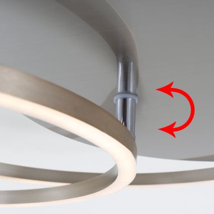 Brilo - Ściemnialna oprawa sufitowa LED FRAMES LED/14W/230V + LED/22W 3000K