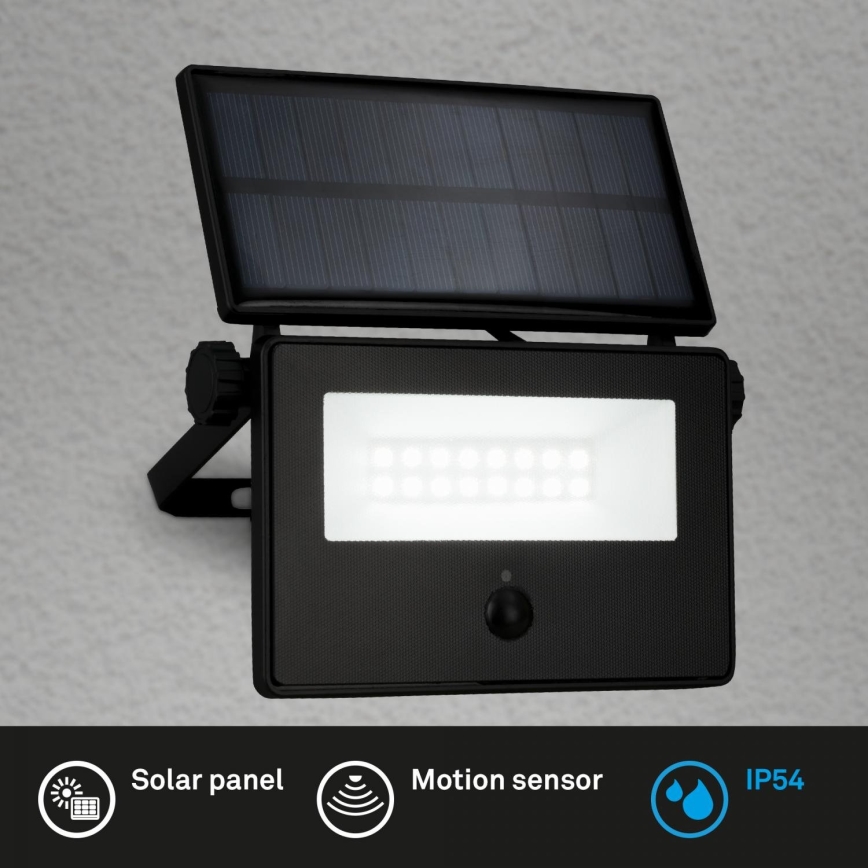 Brilo - solarny reflektor LED z czujnikiem LED/5W/5,5V IP54 1200 mAh